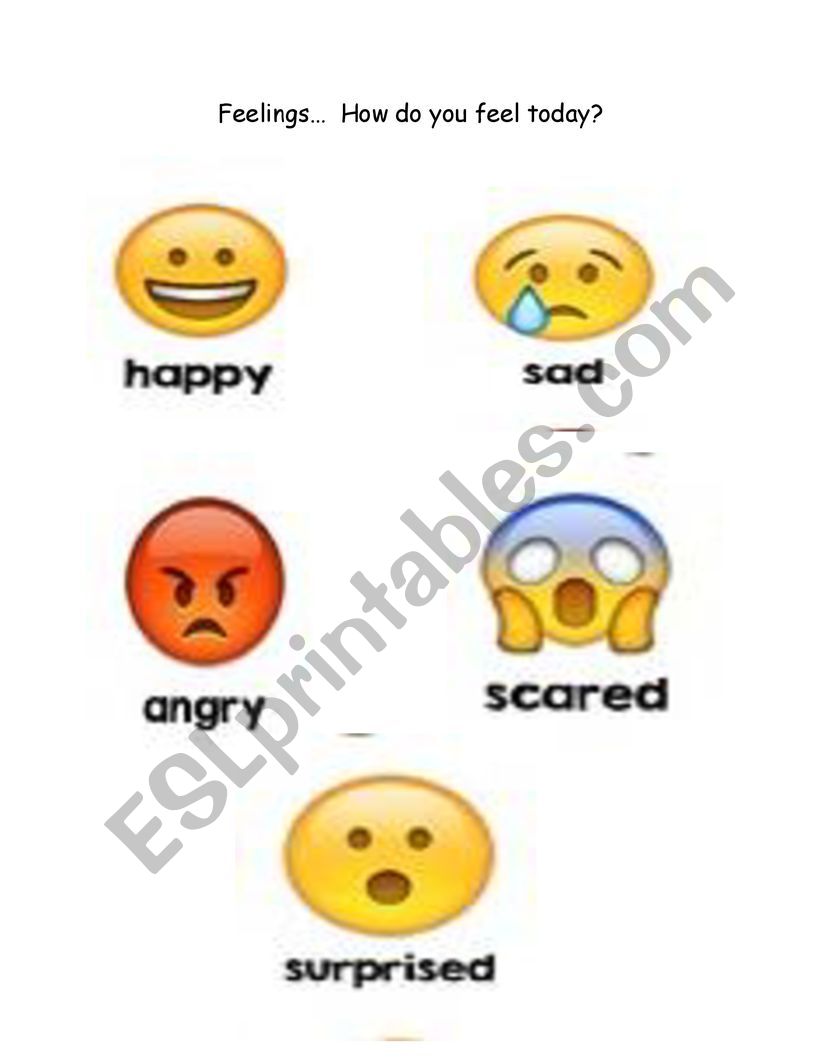 FEELINGS worksheet