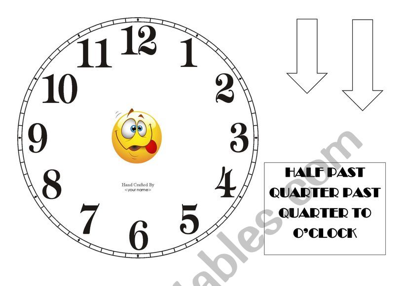 THE TIME worksheet