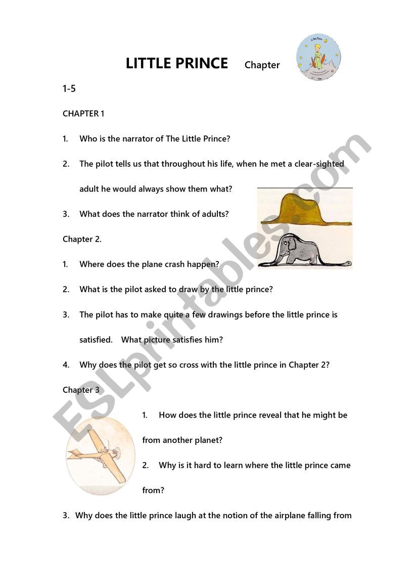 little-prince-chapter-1-5-esl-worksheet-by-jawenjawen