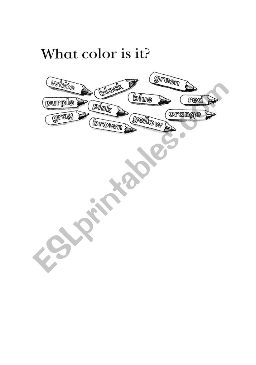 READ AND COLOUR THE PENCILS worksheet