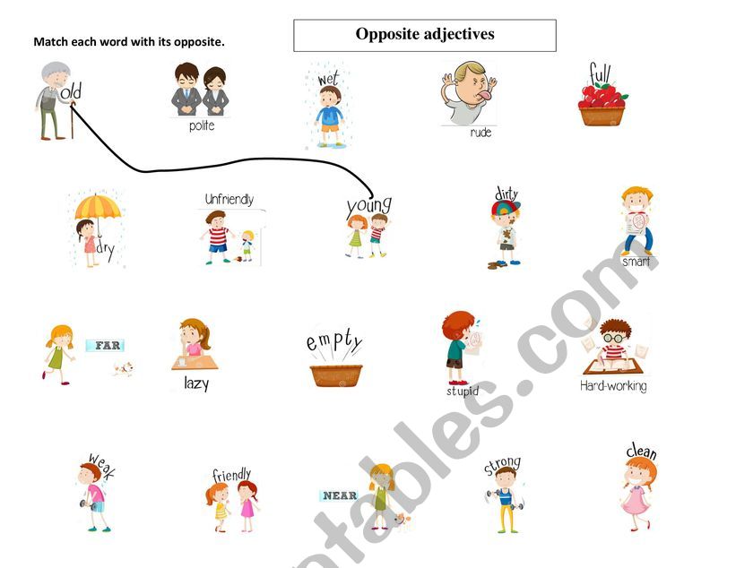 Adjectives worksheet