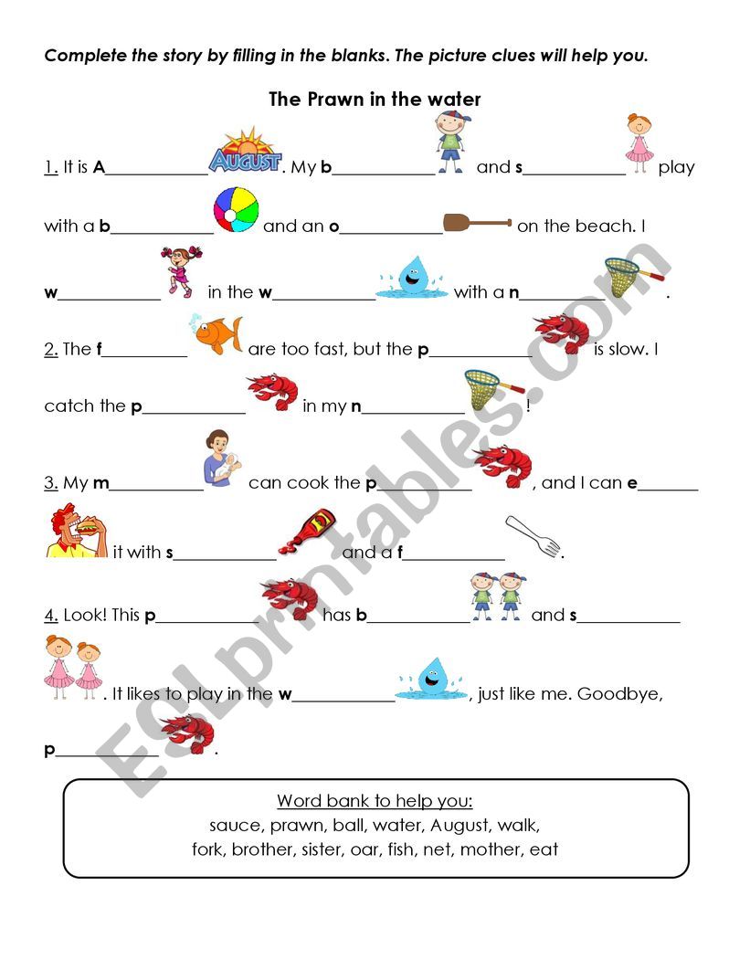 Phonics worksheet