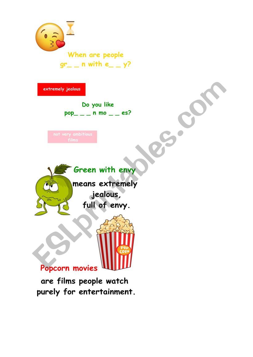 idioms worksheet
