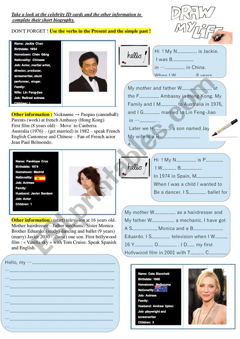 introductions worksheet