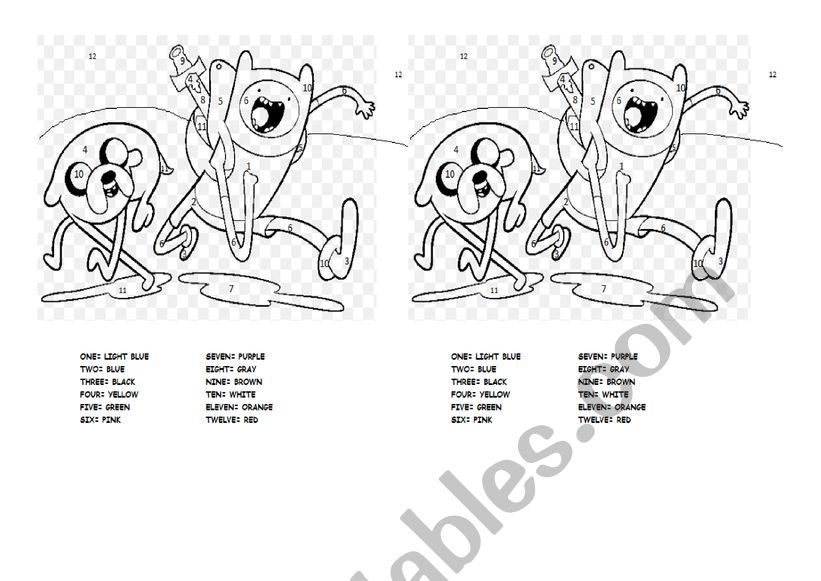 COLOURS worksheet