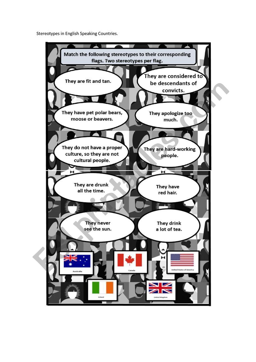 Stereotypes in English-speaking Countries.