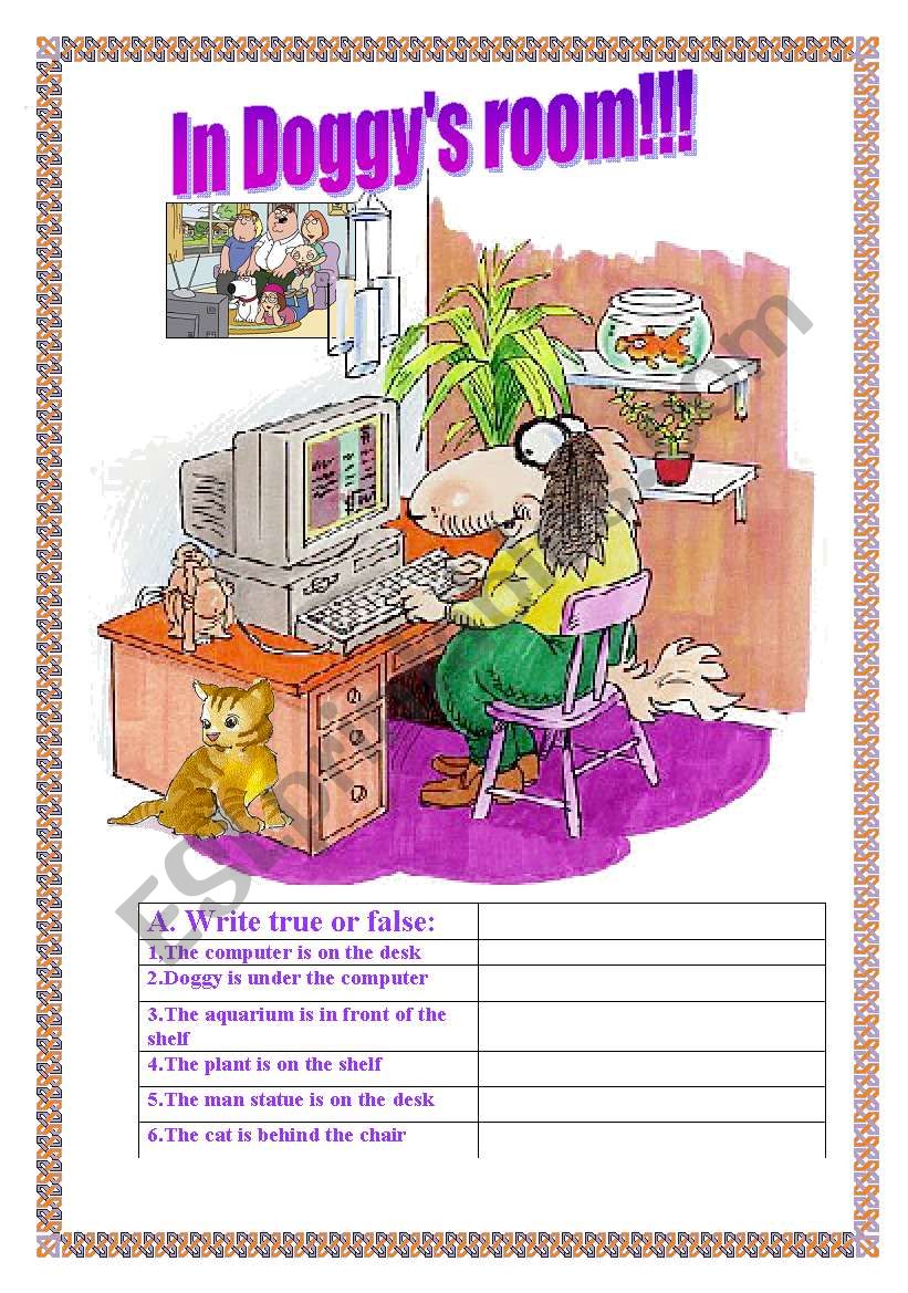In DoggyÂ´s room - preposition .