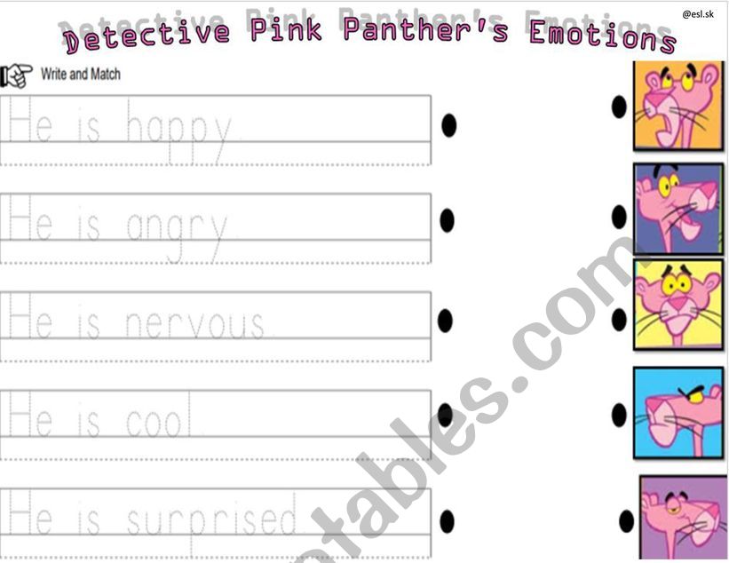 Detective Pink Panthers Emotions