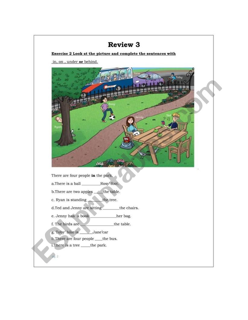 family and friends 3 worksheet