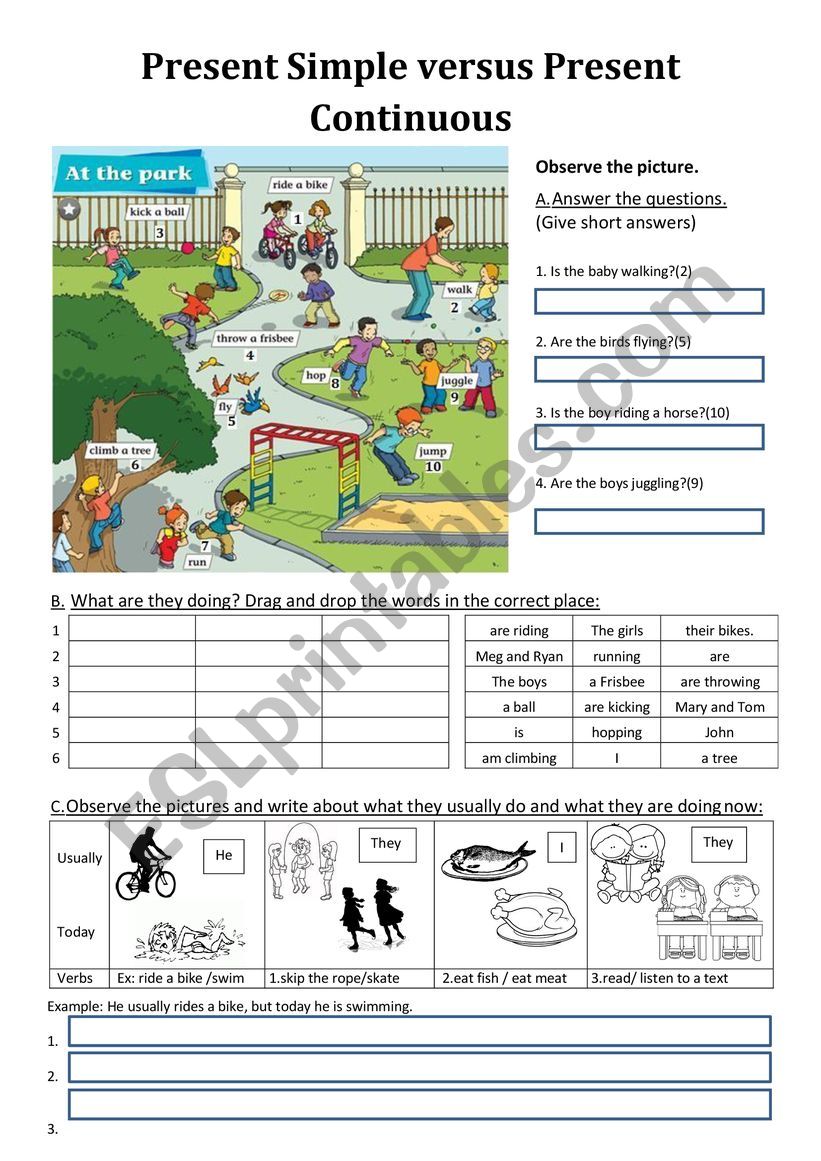 continuos worksheet