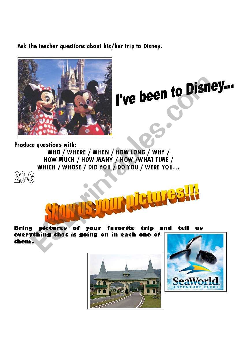 disney worksheet