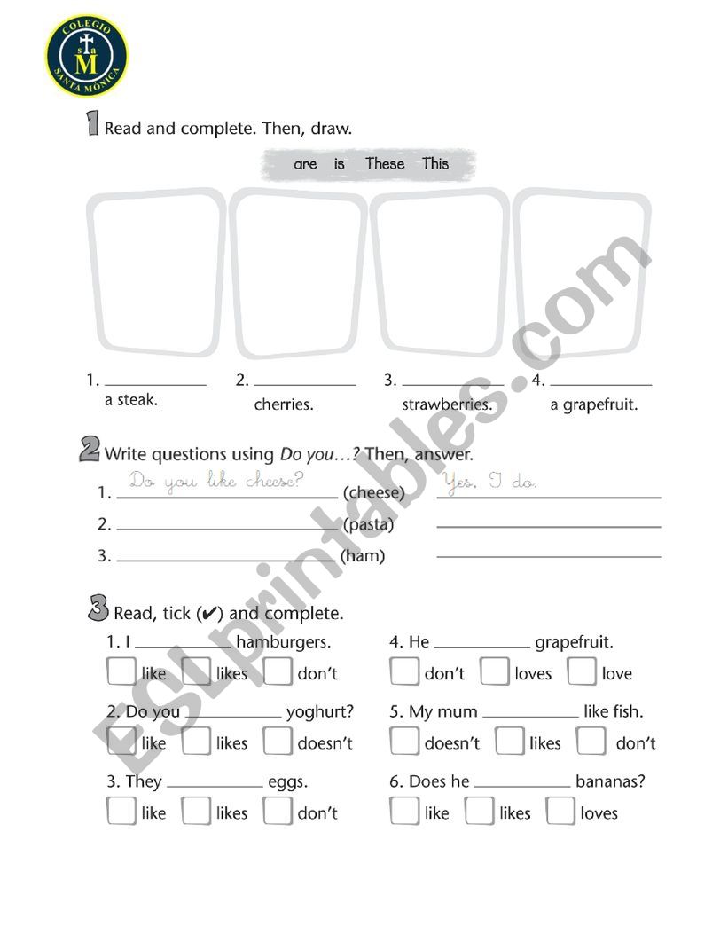 Present simple - demonstratives