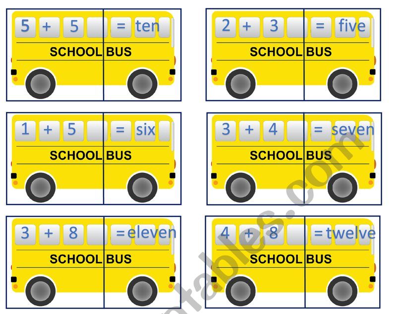 Numbers worksheet