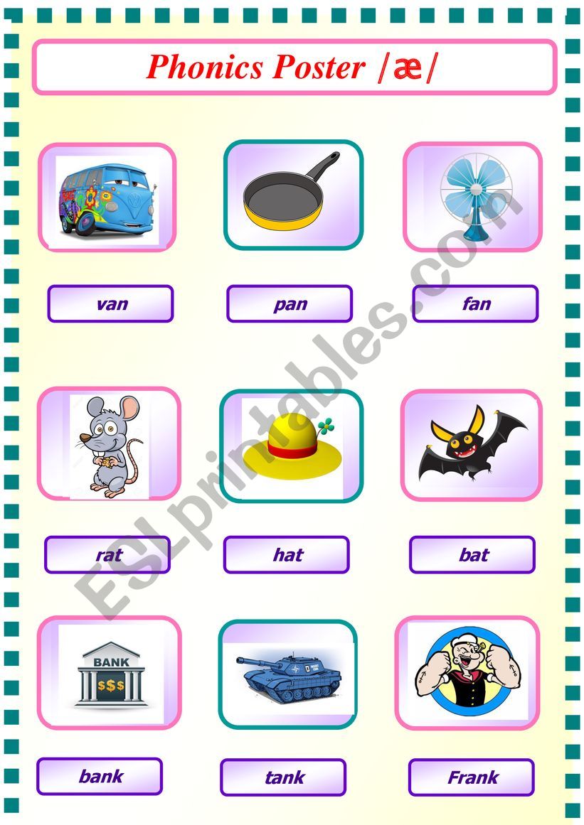 Phonics Poster worksheet