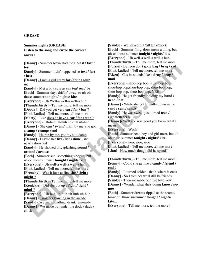 Reported Speech worksheet