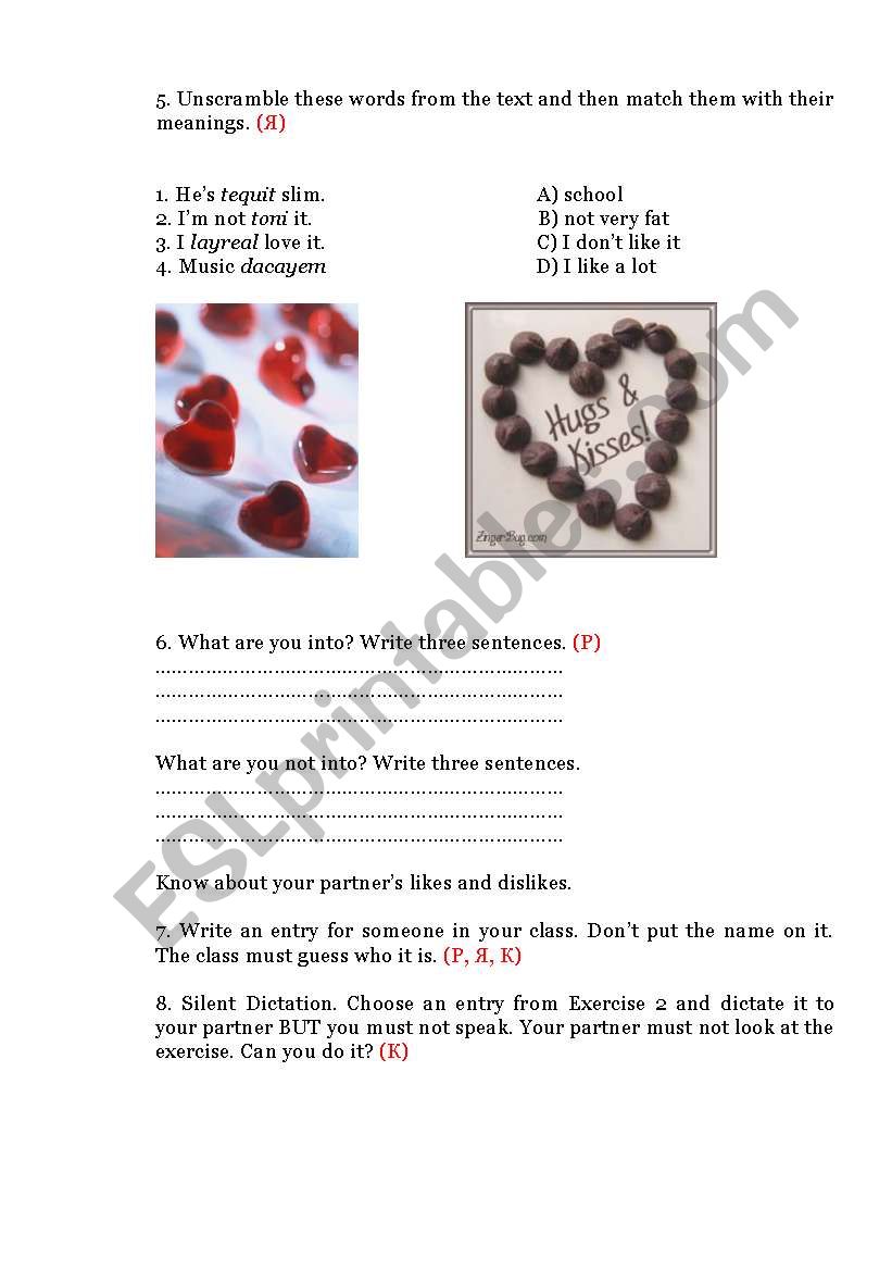 Love at First Sight (part 3) worksheet