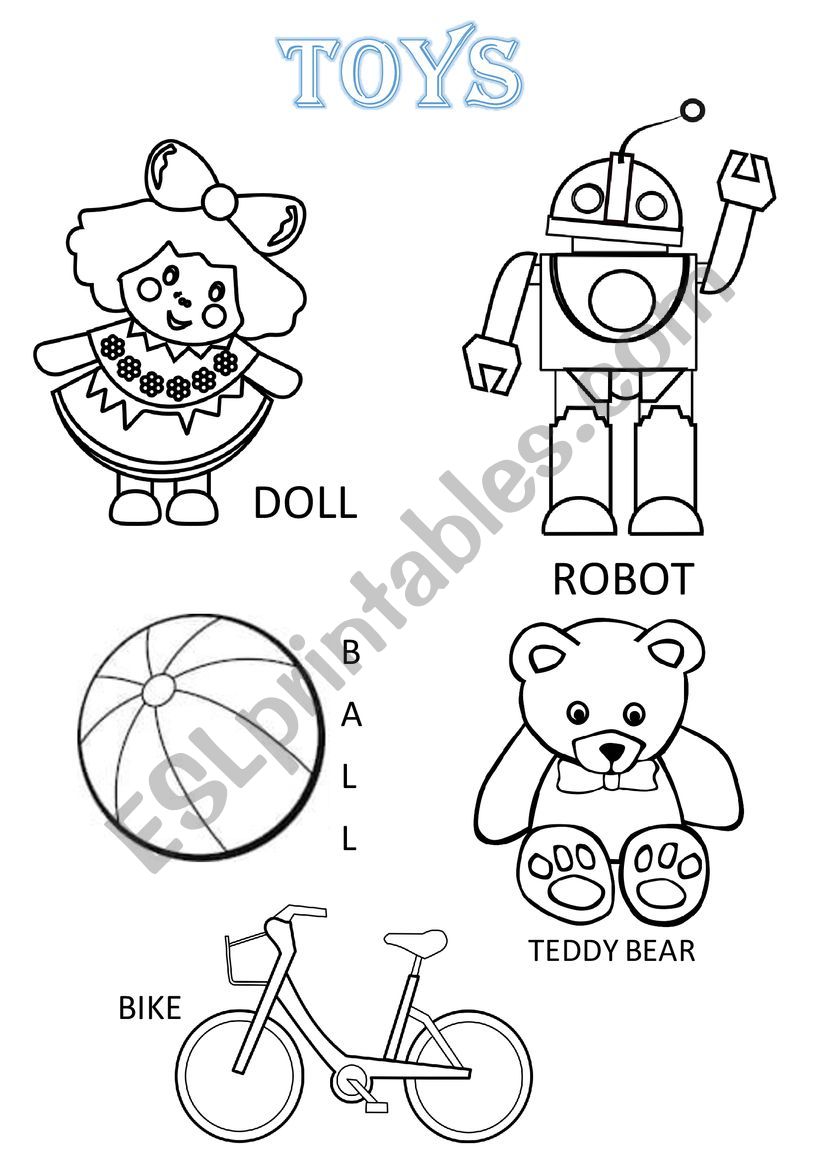 Toy Pictionary worksheet