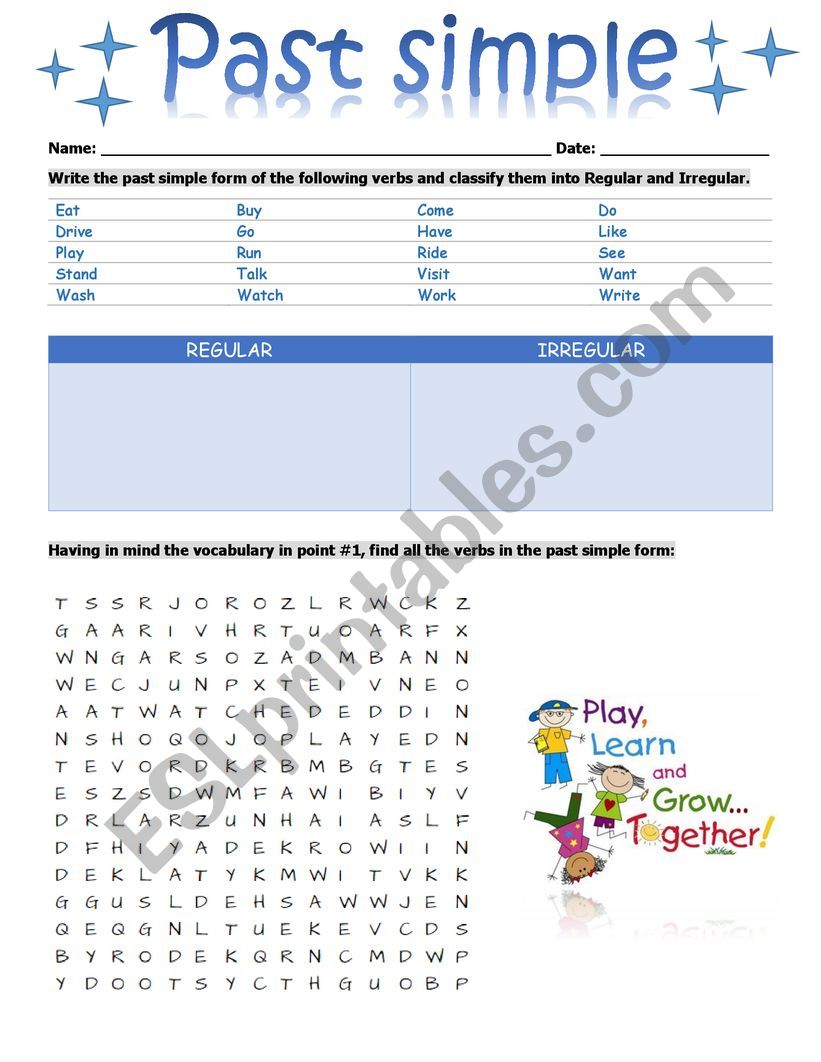 Past Simple worksheet