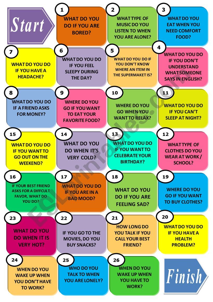 ZERO CONDITIONAL BOARDGAME worksheet