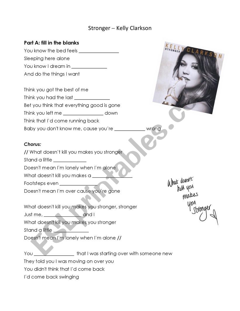 Song: Stronger/ Comparative and Superlative Adjectives