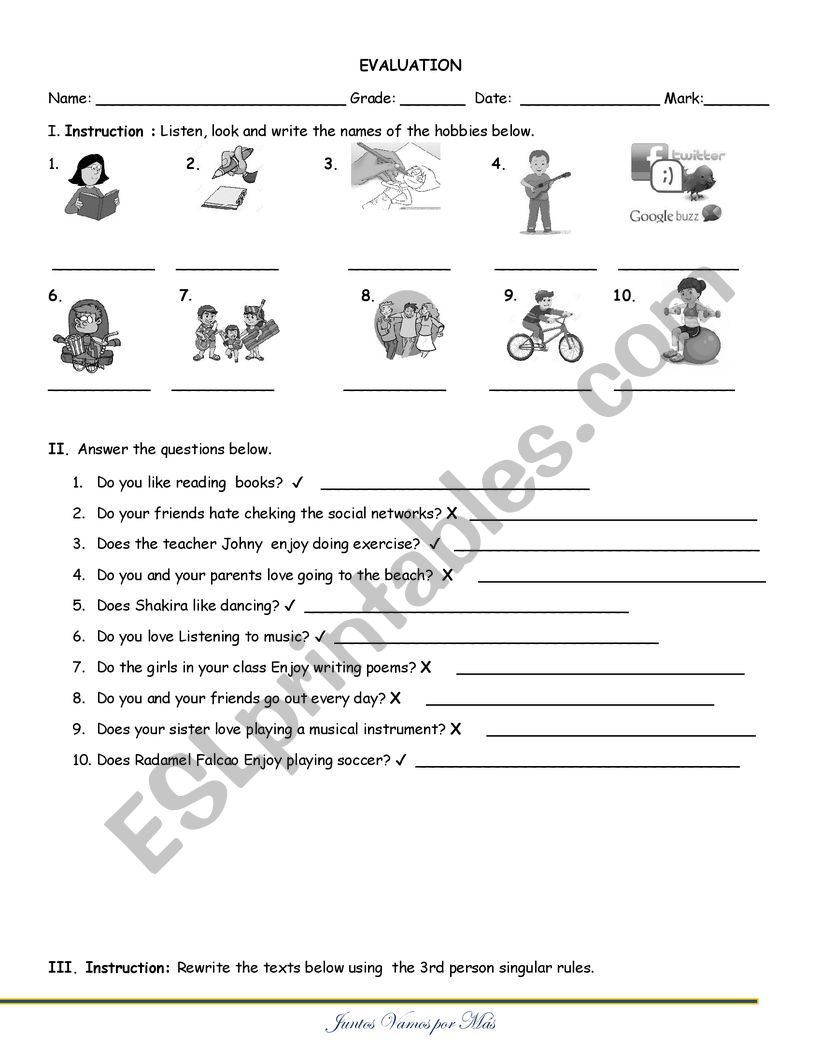 Present Simple Quiz  worksheet