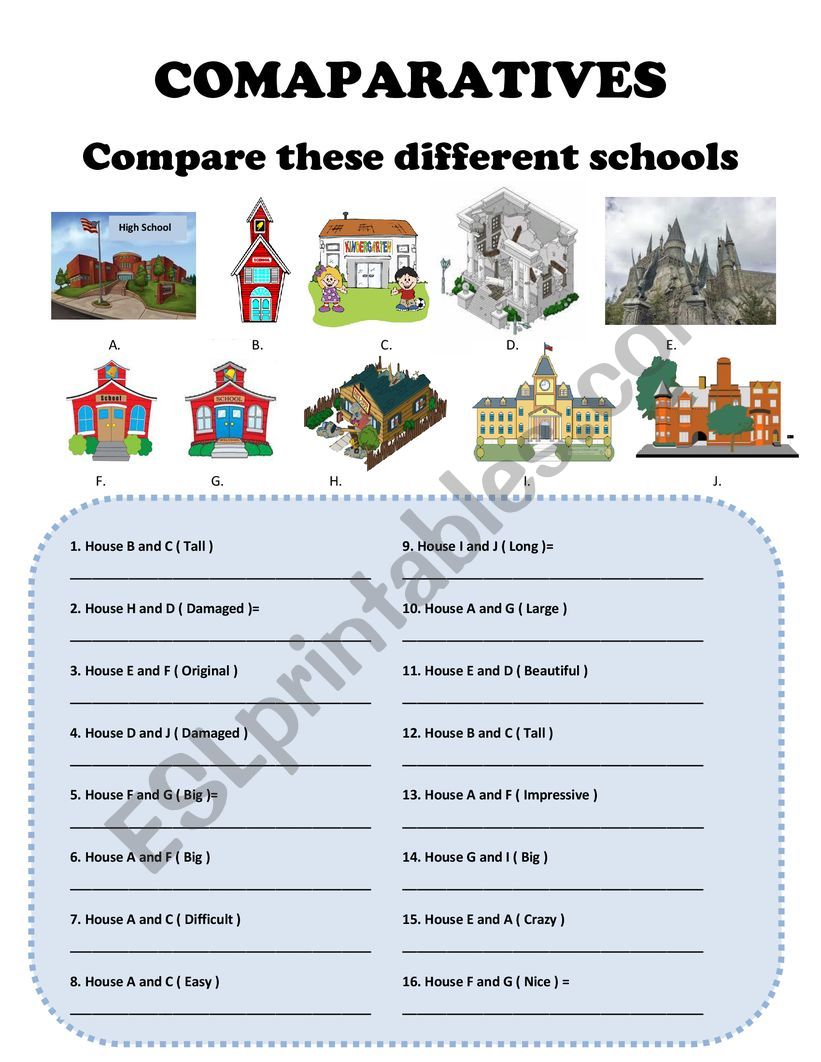 COMPARATIVES Equality and Superiority