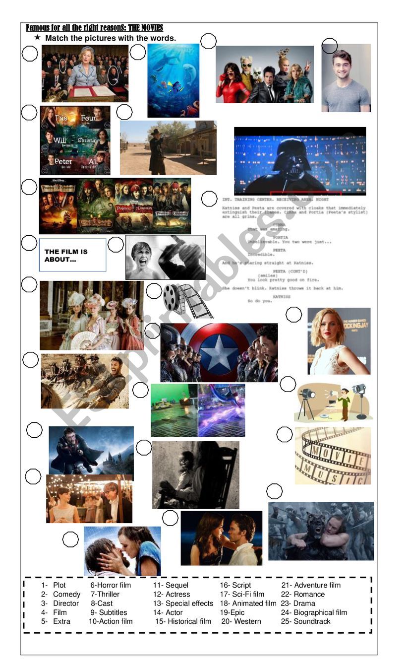 DIFFERENT KIND OF MOVIES- CINEMA