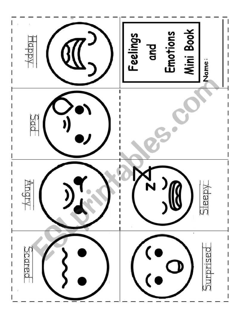 EMOTIONS AND FEELINGS MINI BOOK