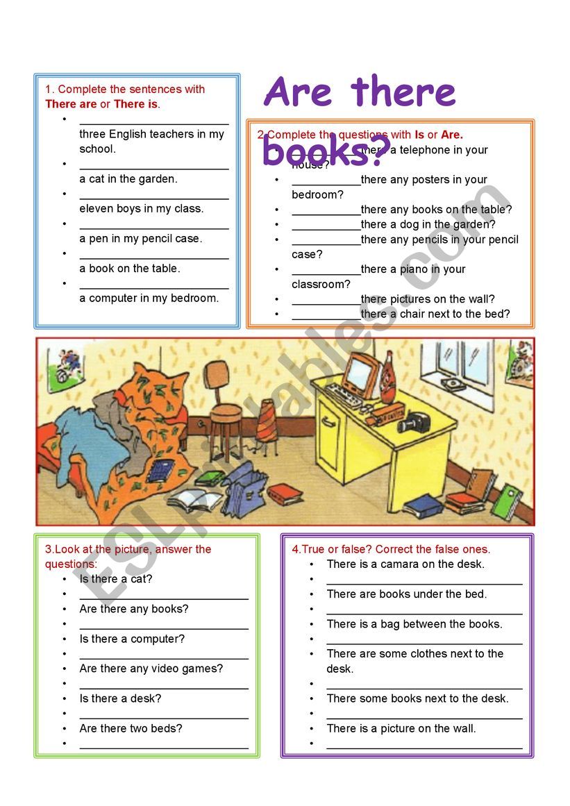 There is/are worksheet (not orignal)
