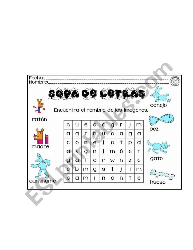 Activities for kids worksheet