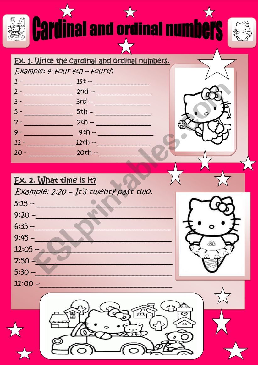 Numbers worksheet