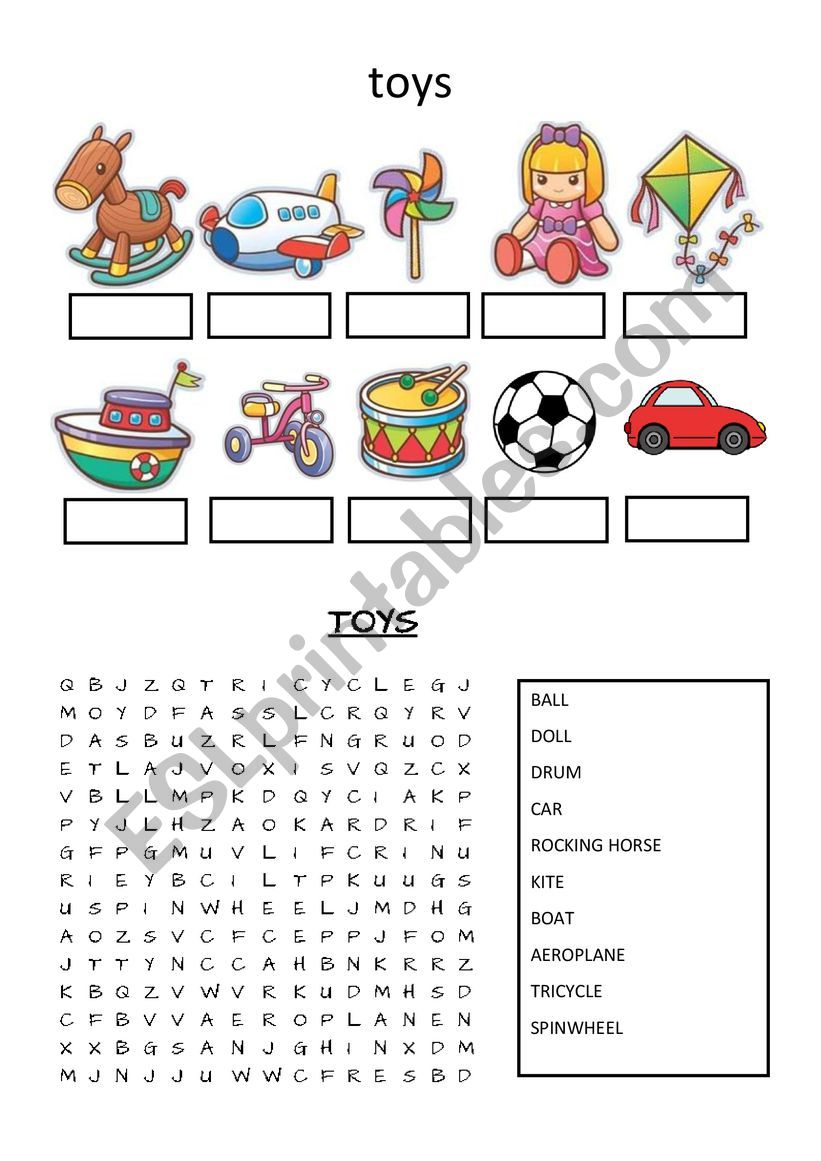 TOYS worksheet