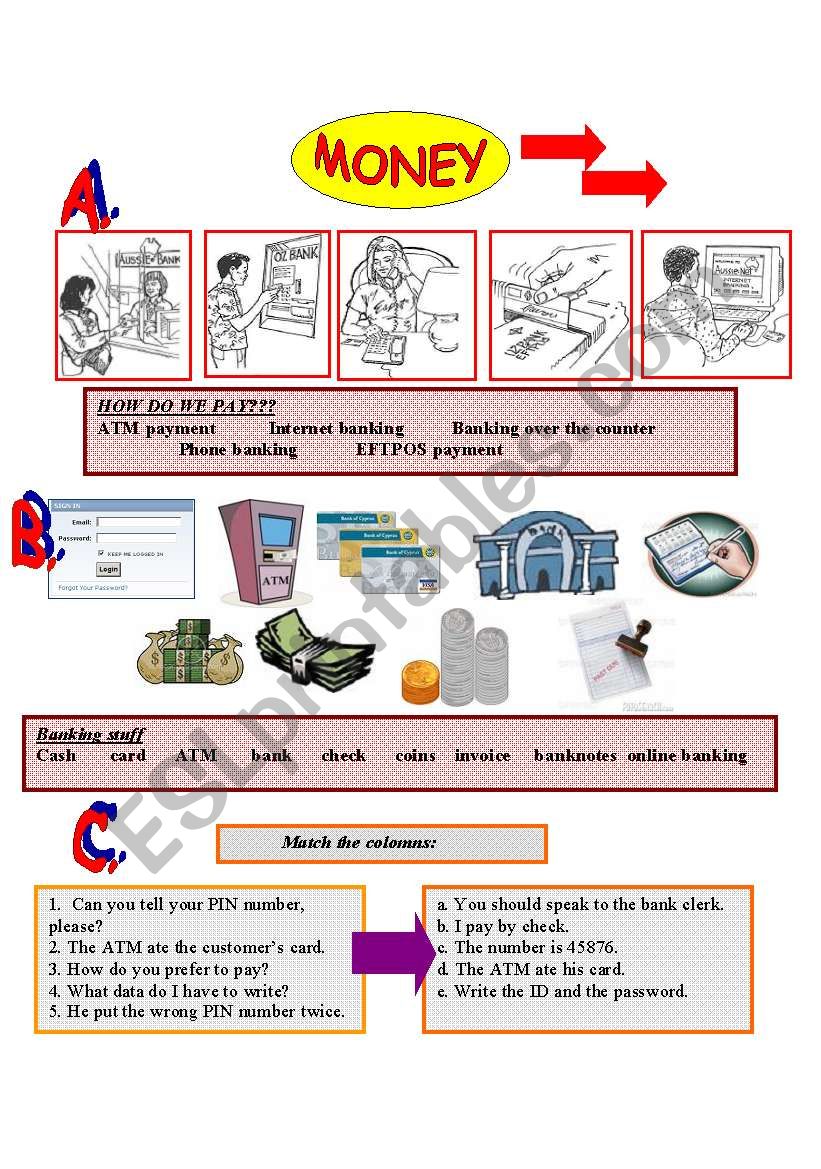 MONEY STUFF worksheet