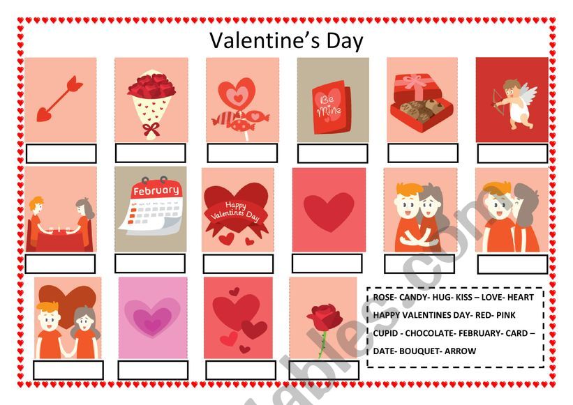 Valentines Day worksheet