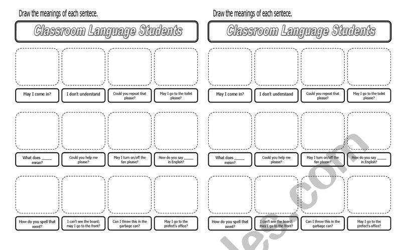 language worksheet