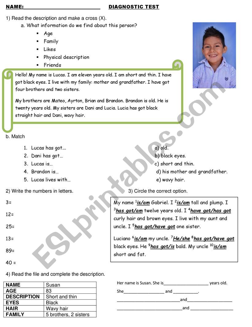 Test worksheet