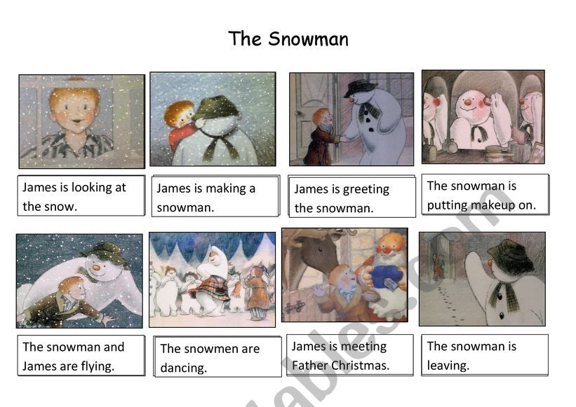 Snowman worksheet