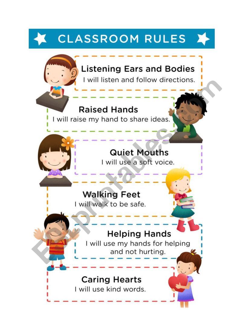 Classroom Rules worksheet