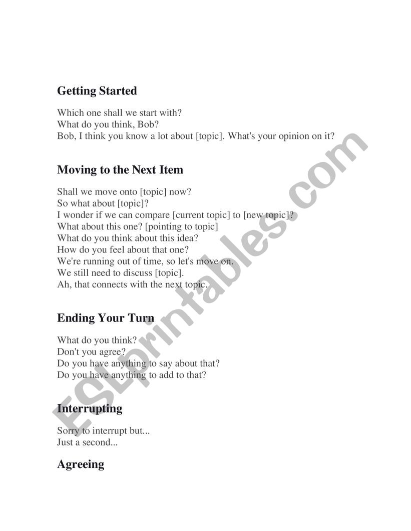 First day  worksheet