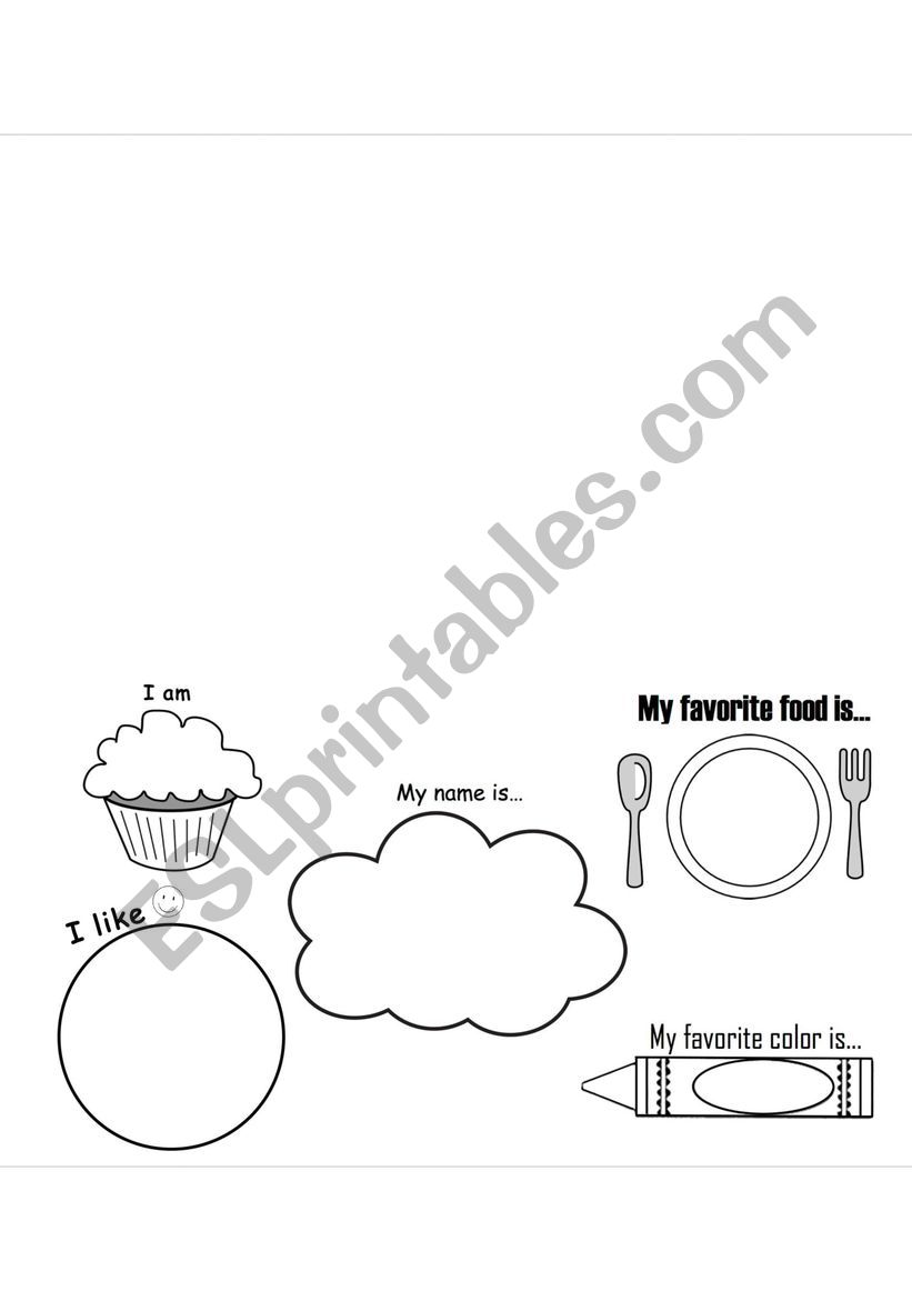 All about me worksheet