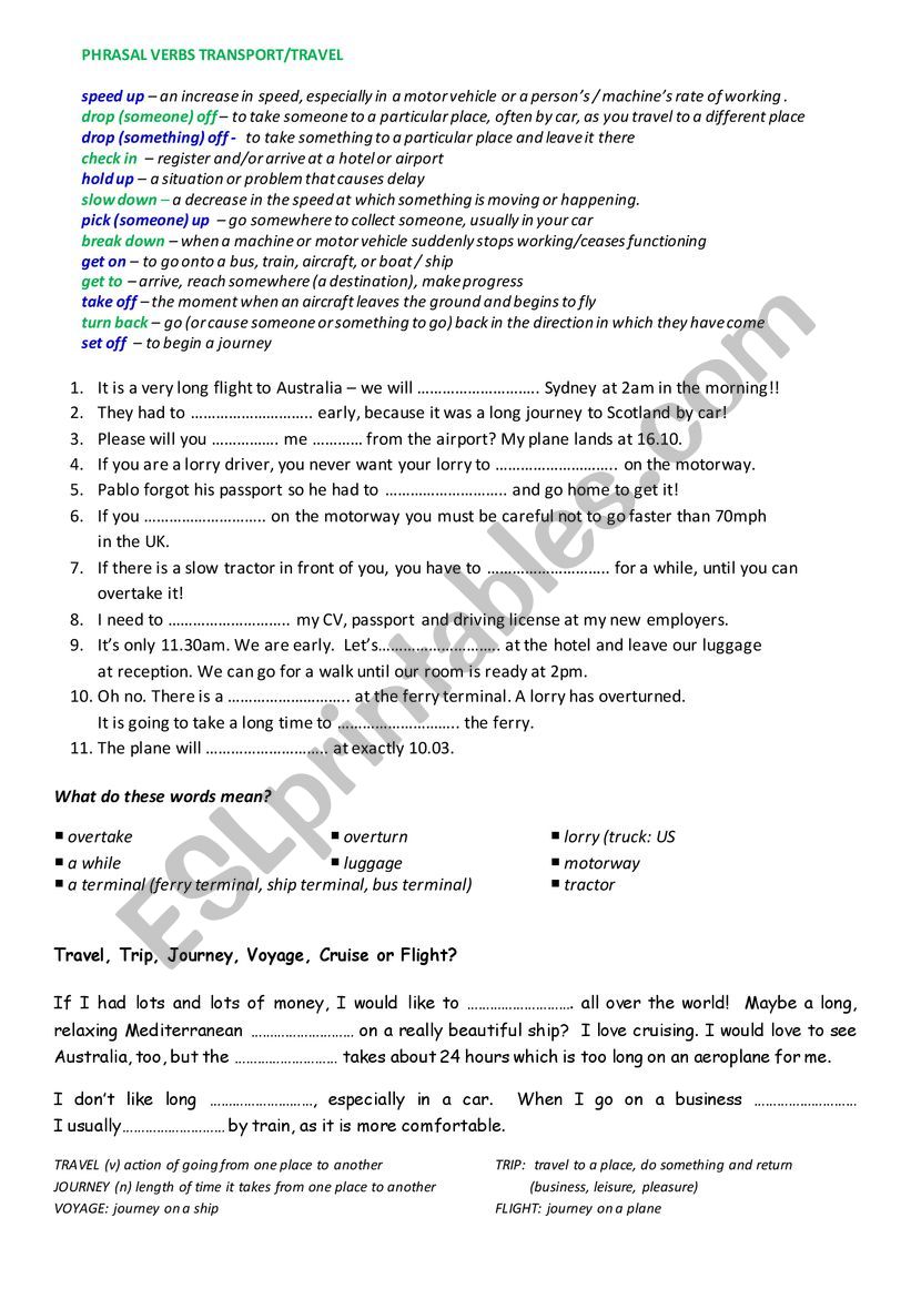 phrasal-verbs-transport-travel-esl-worksheet-by-sueben