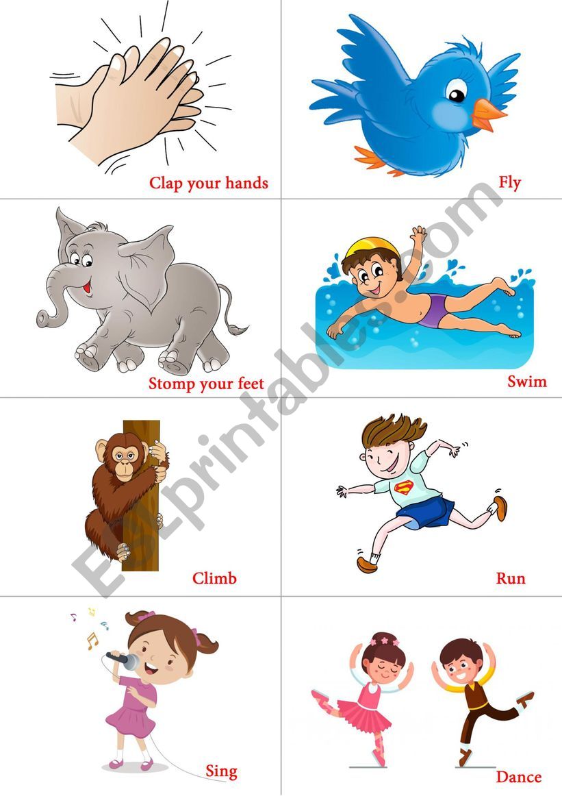 Commands for kids worksheet