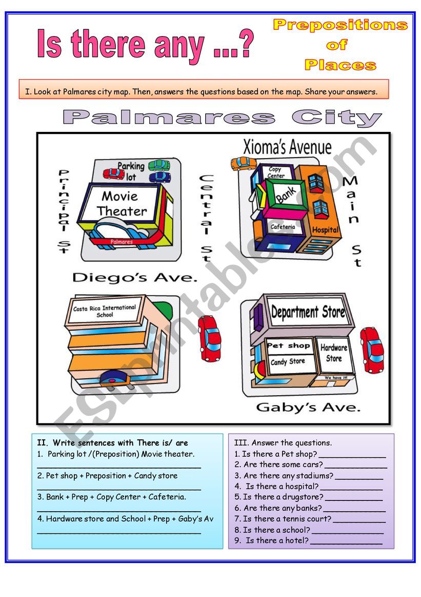 Is there? worksheet