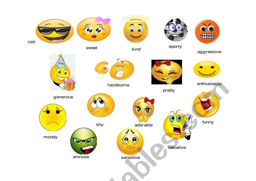 Emoticons worksheet