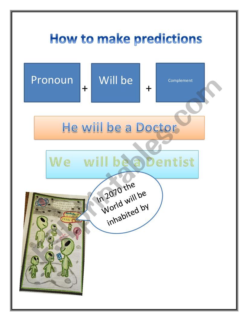 How to Make Predictions worksheet