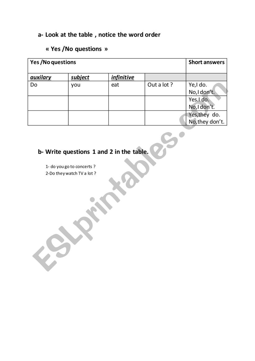 consolidation worksheet