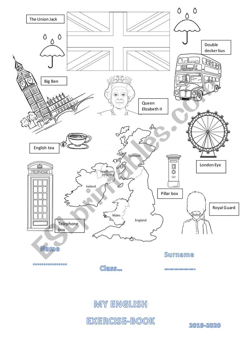 English Cover worksheet