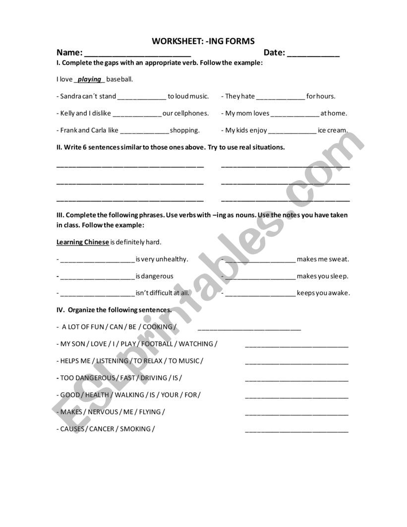 ING Forms worksheet