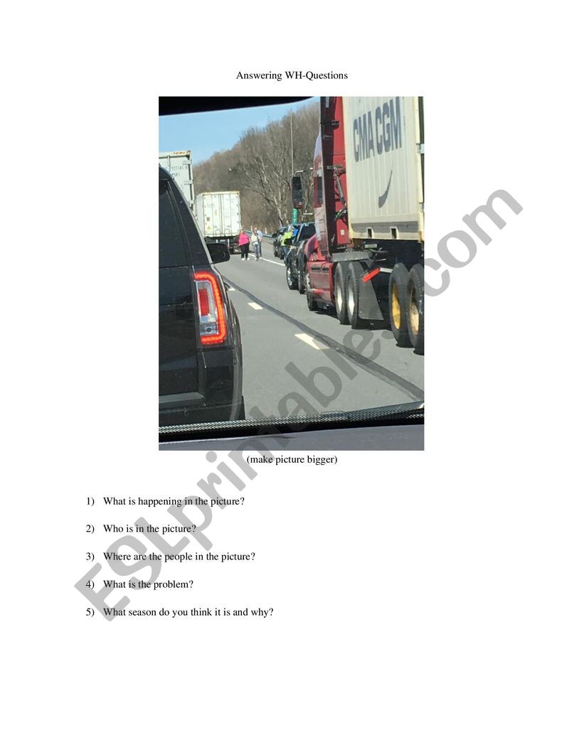 authentic picture with questions