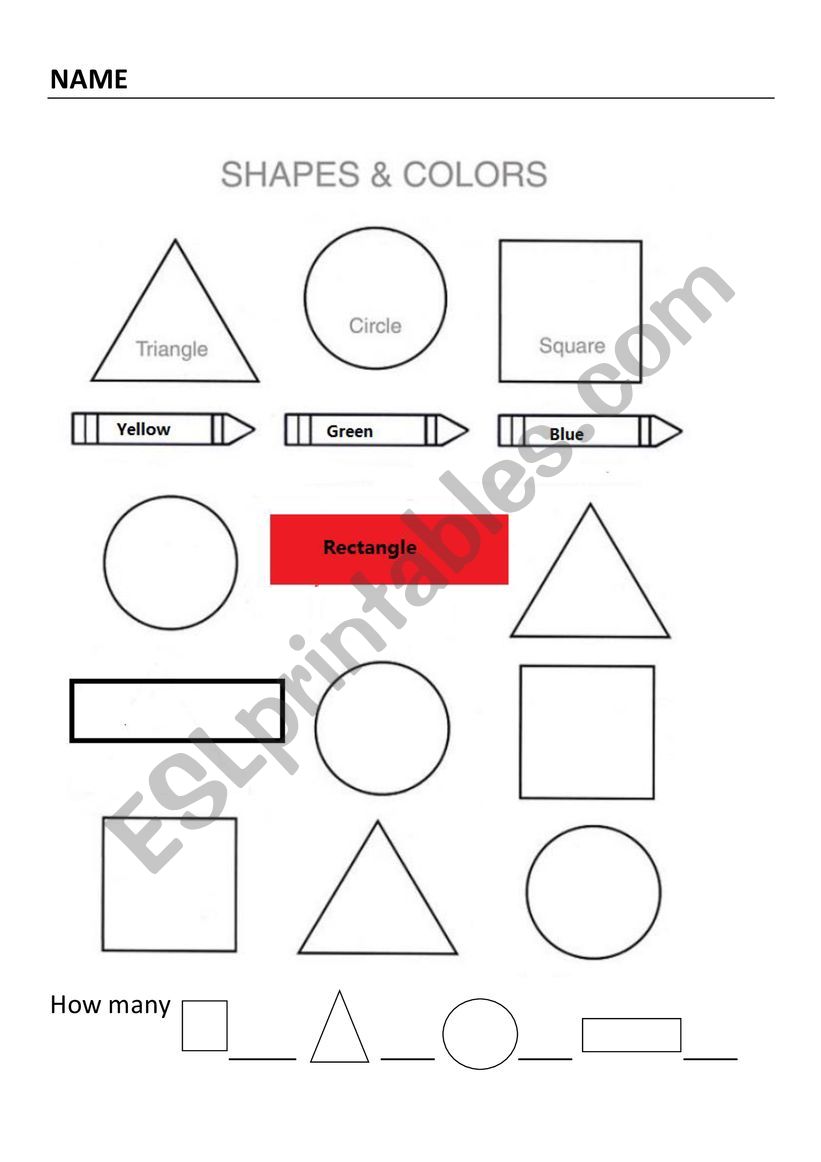 shapes worksheet